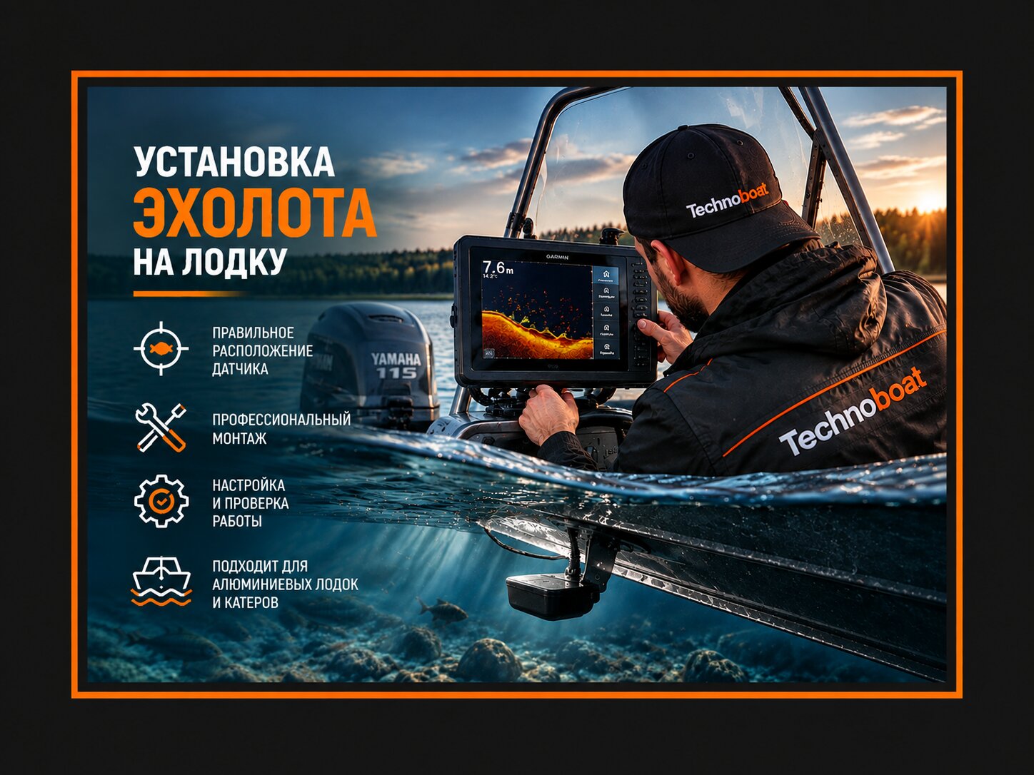 Установка эхолота