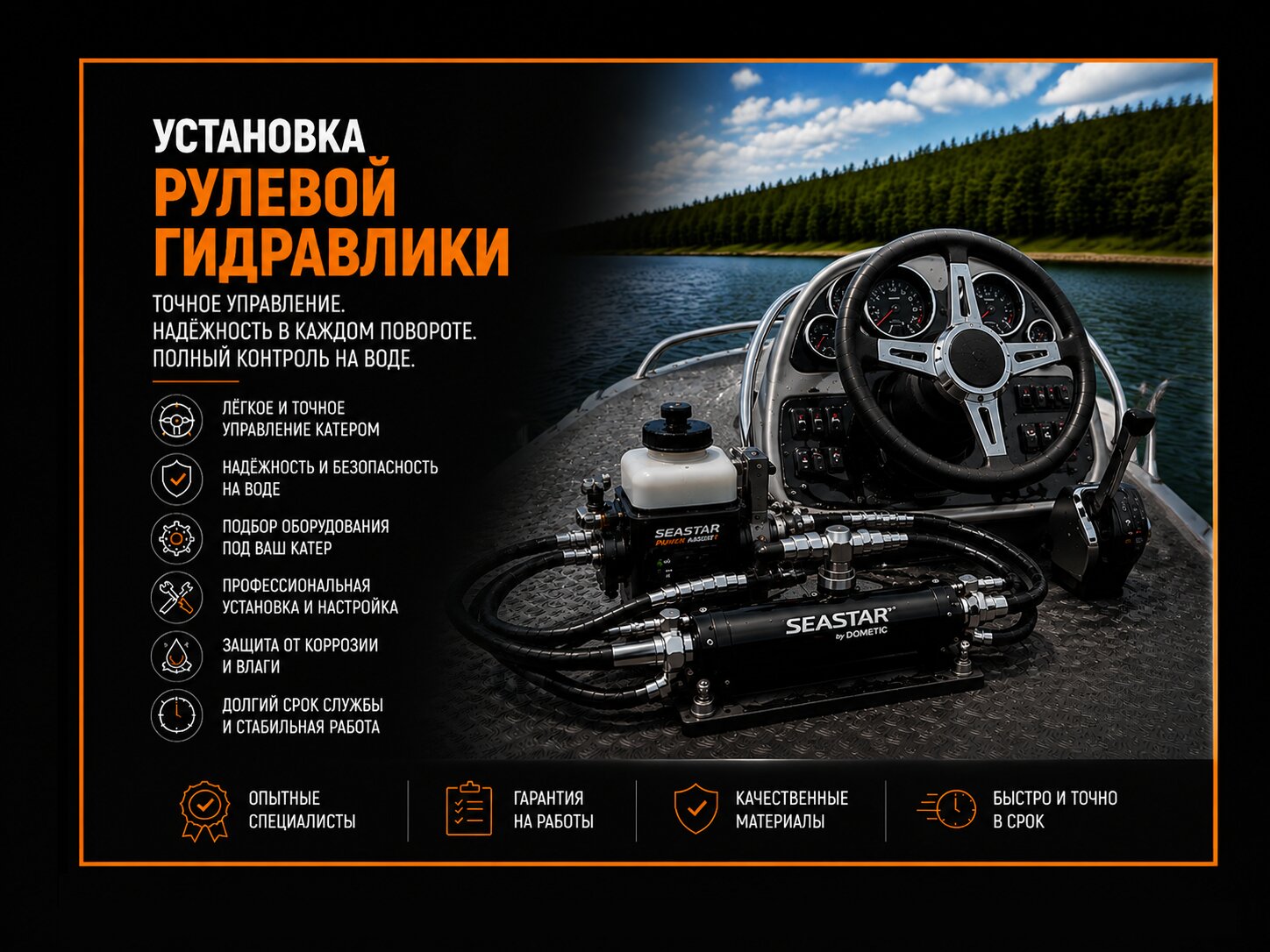 Установка рулевой гидравлики